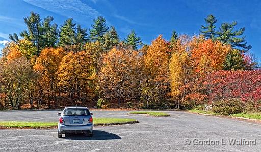 Autumn Parking Lot_24047.jpg - Photographed at Jones Falls, Ontario, Canada.